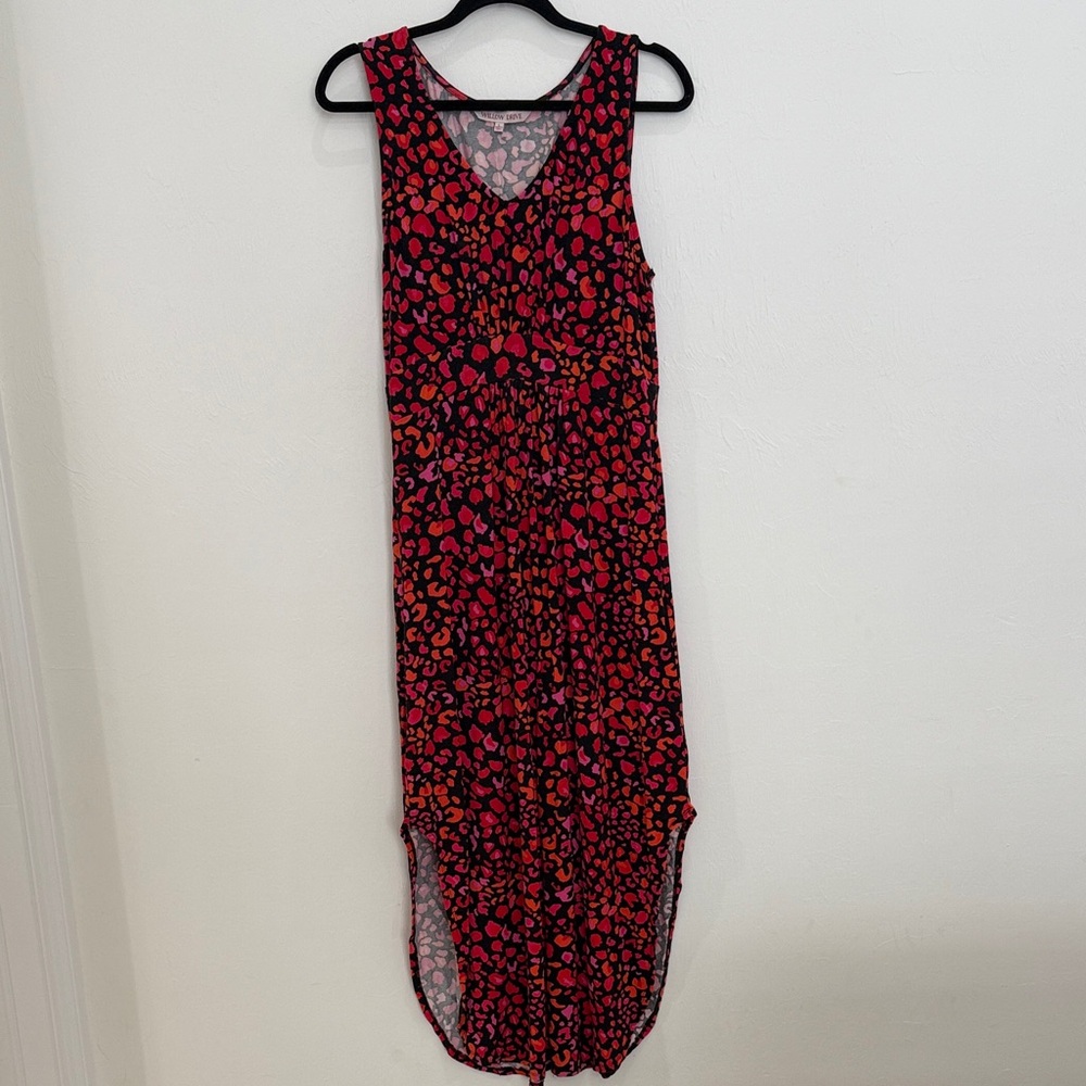 Stylish Black and Red Maxi Dress